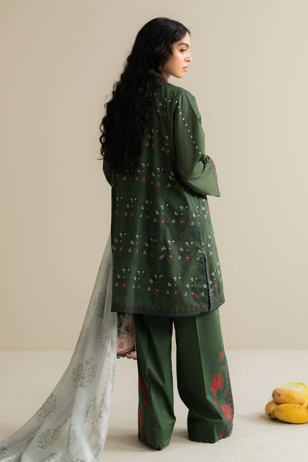 3 Piece Stitched Designer Suit - Ready To Wear